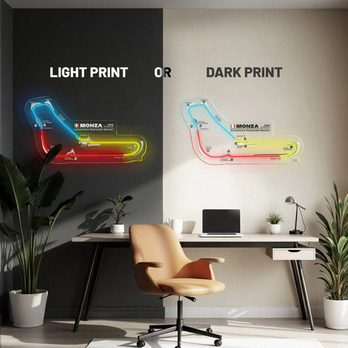 Monza F1 LED Neon Track Map – Autodromo Nazionale Wall Light (Italy GP)