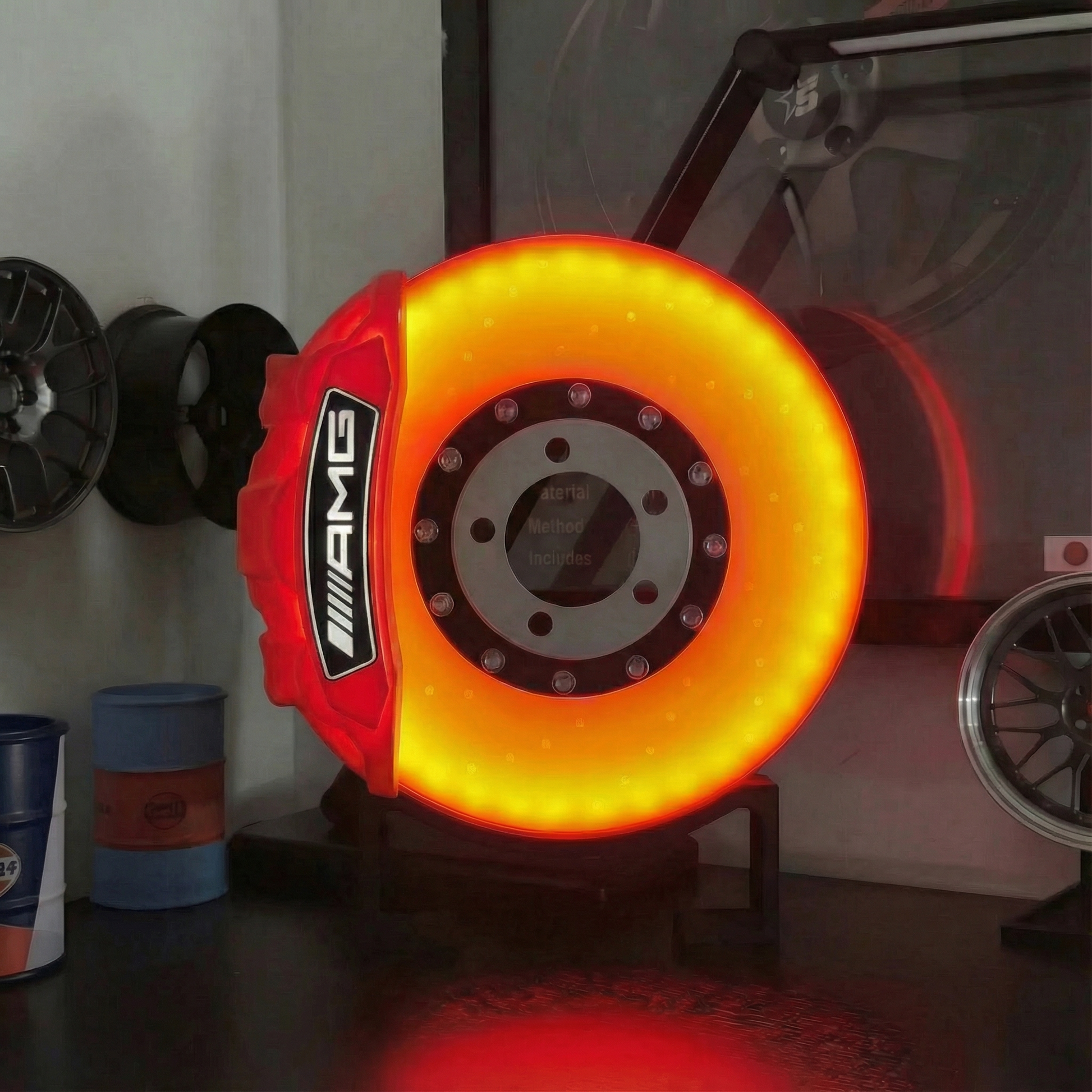 RotorBurn™ Desk Lamp — High-Performance Brake Disc Ambient Lamp